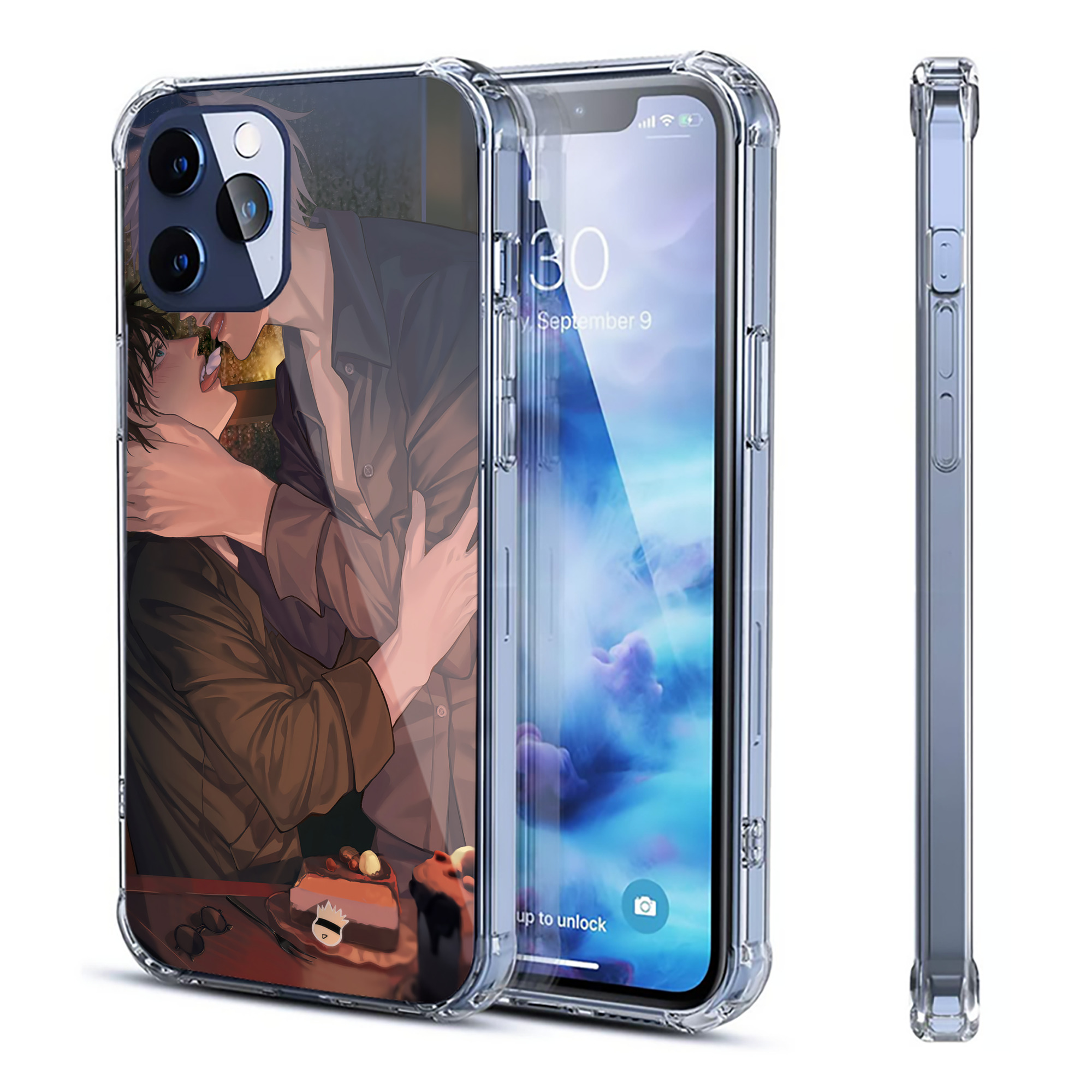 （画像用） 呪術廻戦 Jujutsu Kaisen 【iPhone 12シリーズ対応】透明スマホケース（クリアソフトケース）